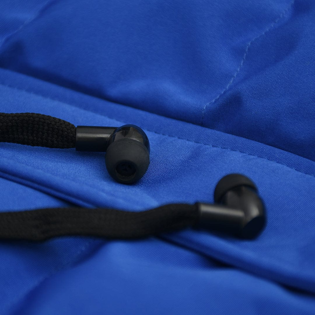 IMPORTED THICK LUXURIANT FUR LINED PUFFER JACKET WITH BUILT-IN HEADPHONES