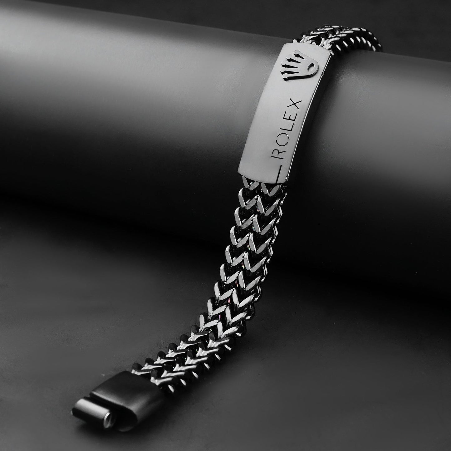 12mm Rolex Black chain Bracelet -316L