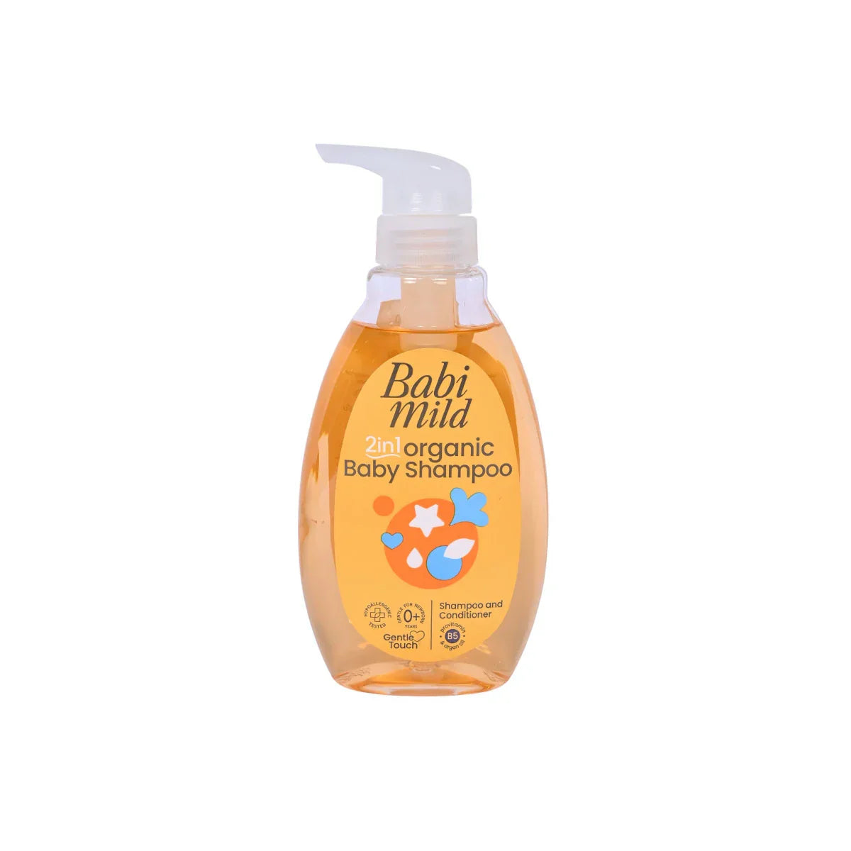 Babi Mild 2-In-1 Organic Baby Shampoo & Conditioner 380ml