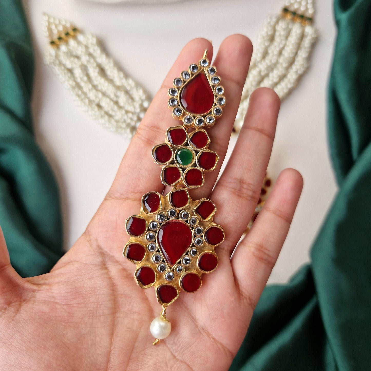 Celestial Dream Red Bridal Set