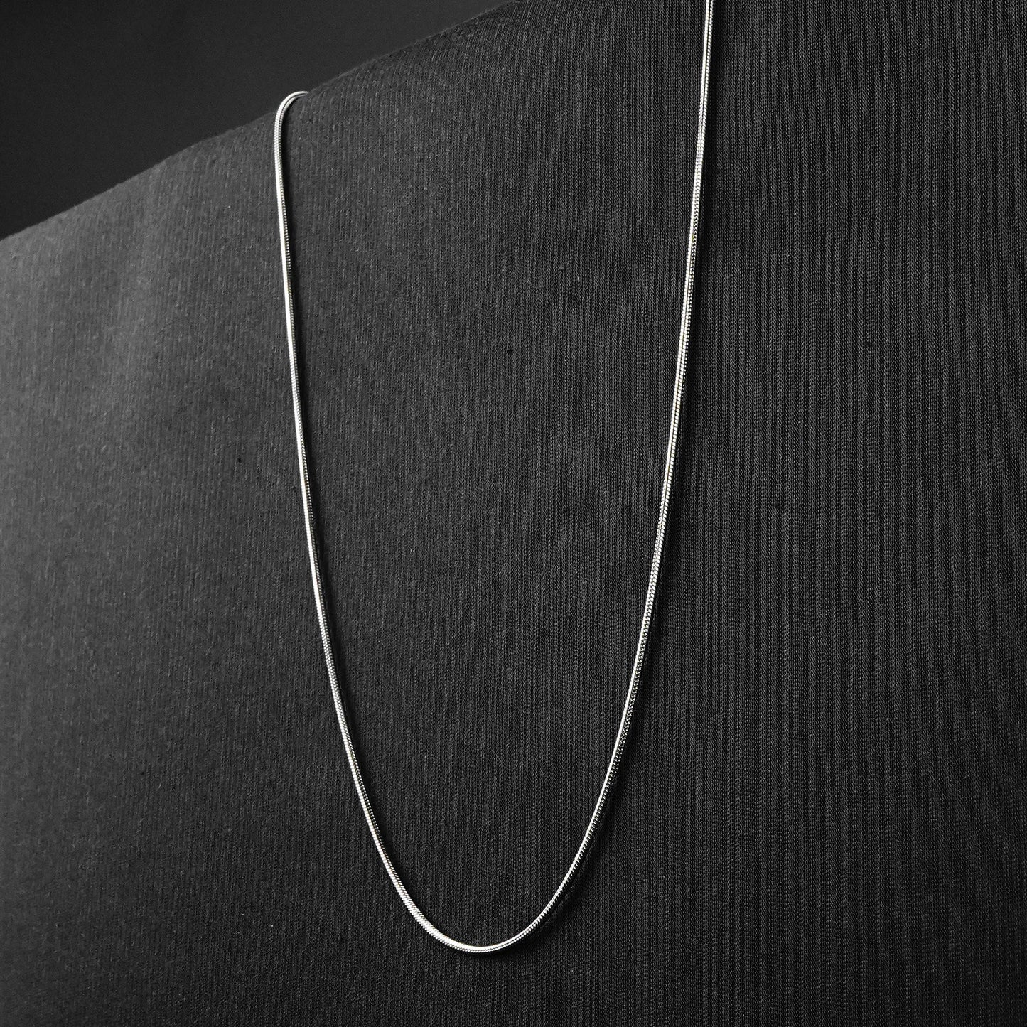 3mm Silver flex round snake -316L