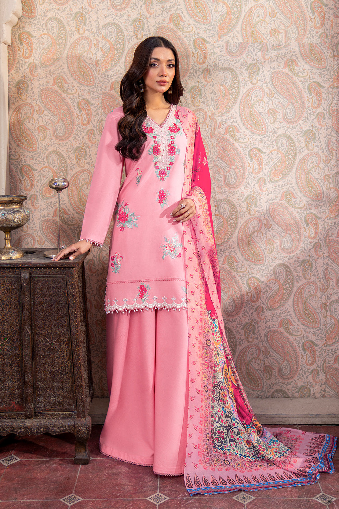 Embroidered - 3 Pc Lawn Suit (Lawn Dupatta)