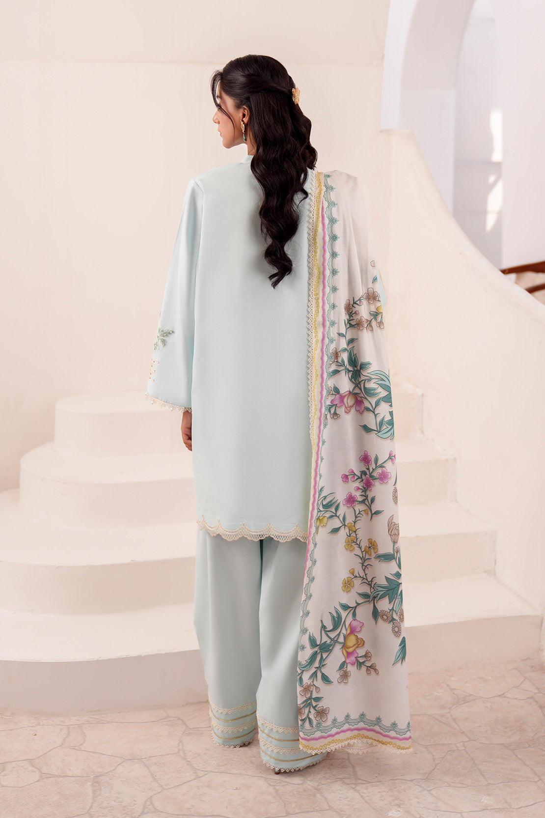 Embroidered - 2 Pc Lawn Suit (Lawn Dupatta)