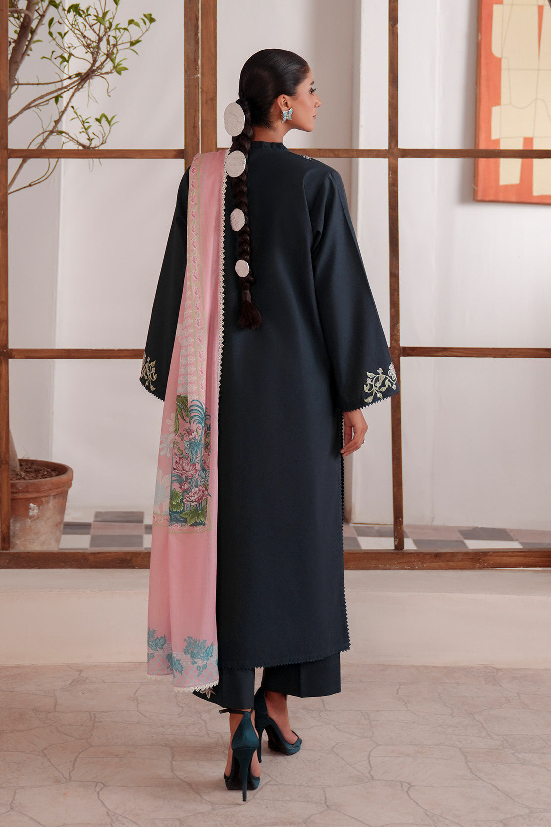 Embroidered - 2 Pc Lawn Suit (Lawn Dupatta)