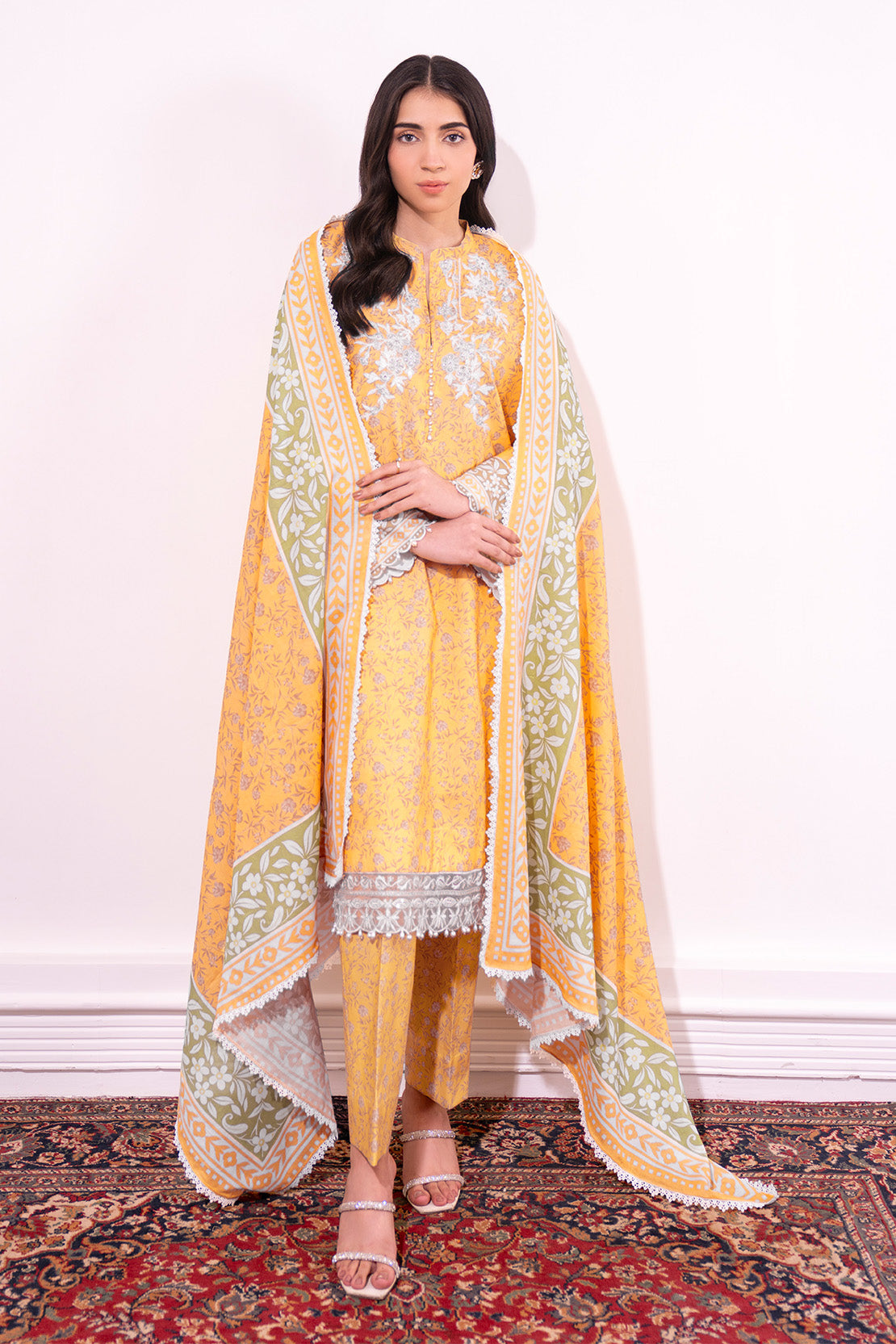Embroidered - 3 Pc Lawn Suit (Lawn Dupatta)