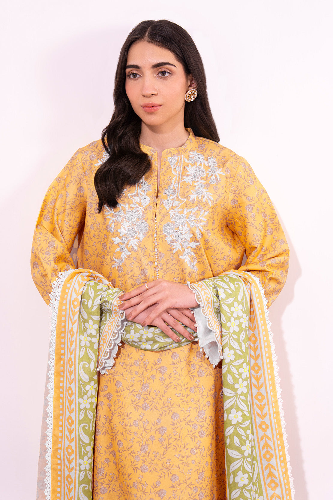 Embroidered - 3 Pc Lawn Suit (Lawn Dupatta)