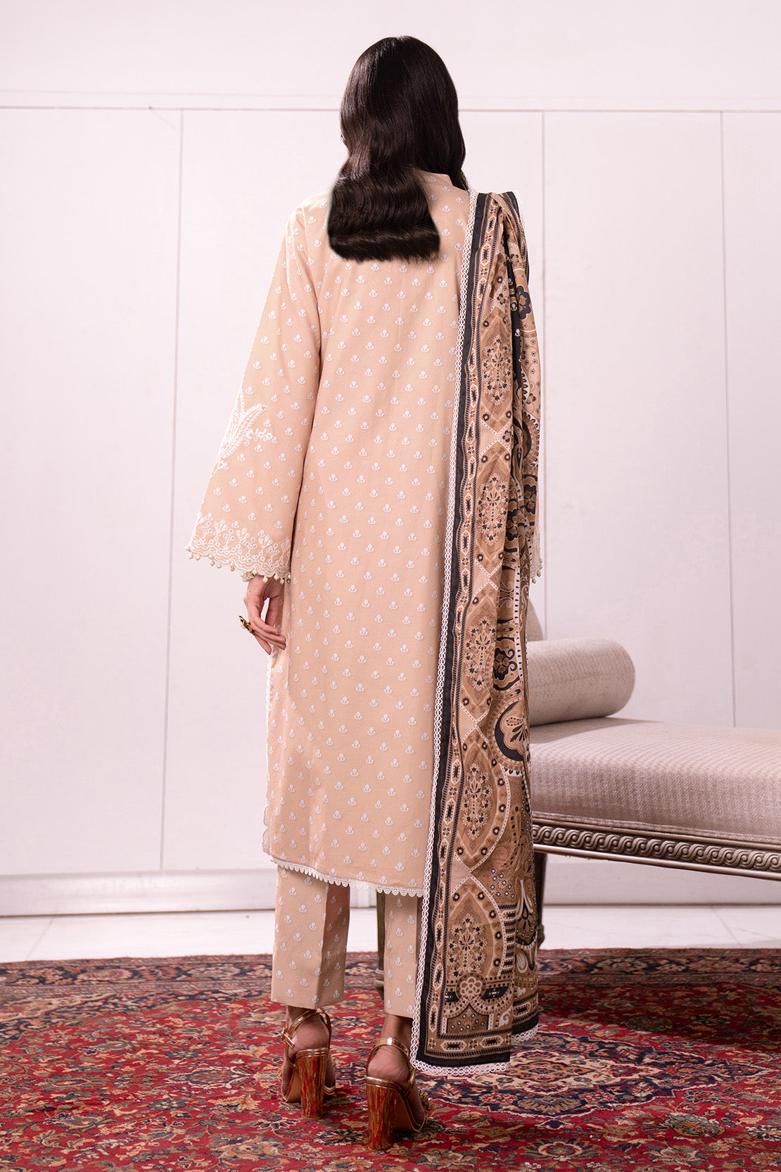 Embroidered - 3 Pc Lawn Suit (Lawn Dupatta)