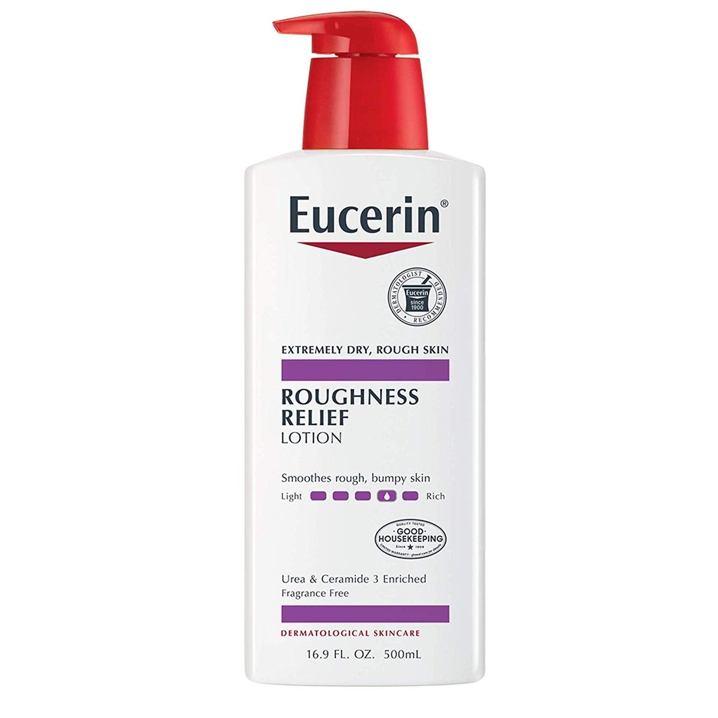 Eucerin Roughness Relief Lotion Extremely Dry, Rough Skin 16.9Oz - 500Ml