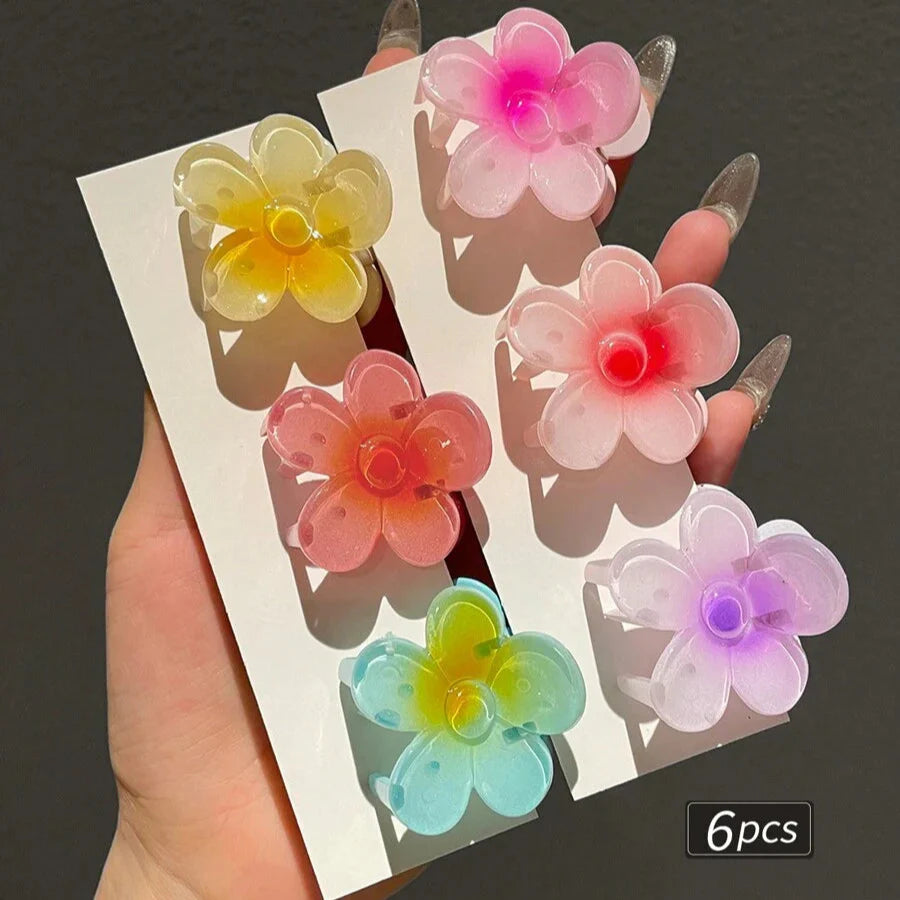 6pcs Dreamy Blossom Mini Clips
