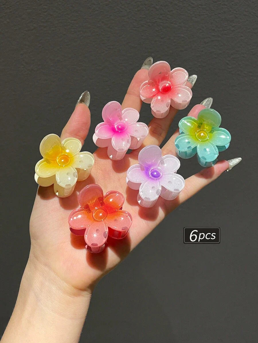 6pcs Dreamy Blossom Mini Clips