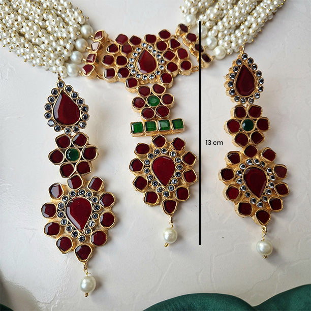 Celestial Dream Red Bridal Set