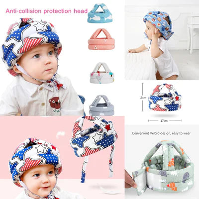 Baby Safety Helmet Head Protection Headgear Toddler Anti-Fall Pad Children Random Design (high return)