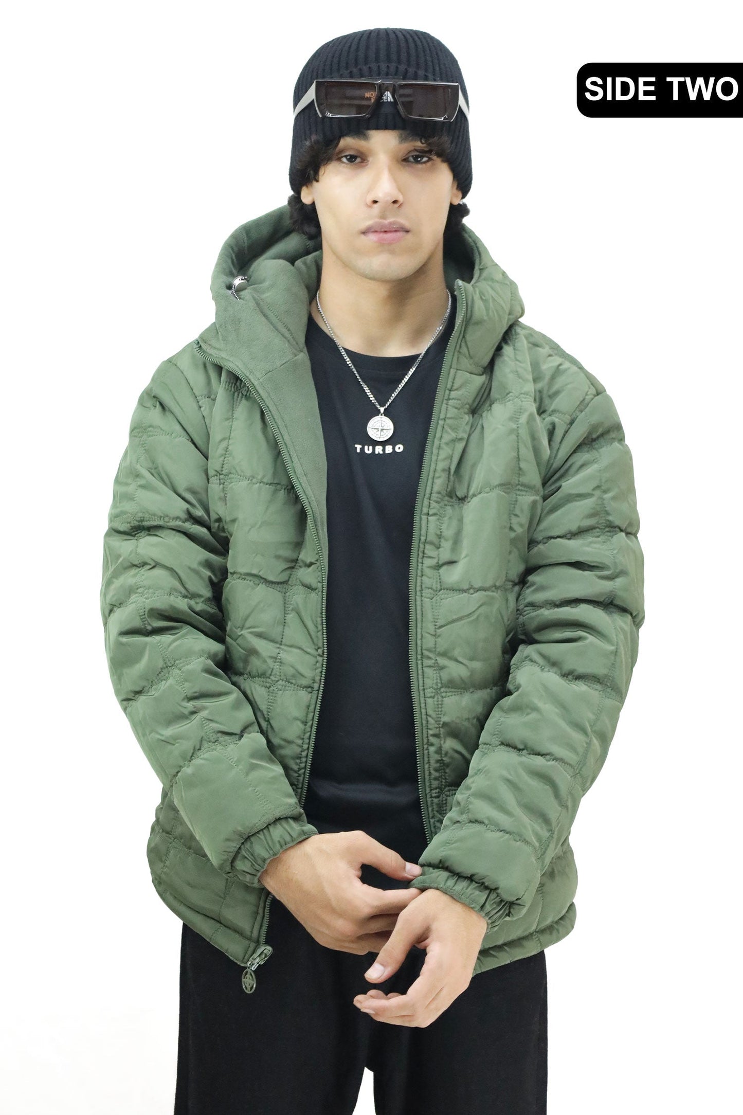 Stone Island Hooded Double Side Imported Puffer Jacket