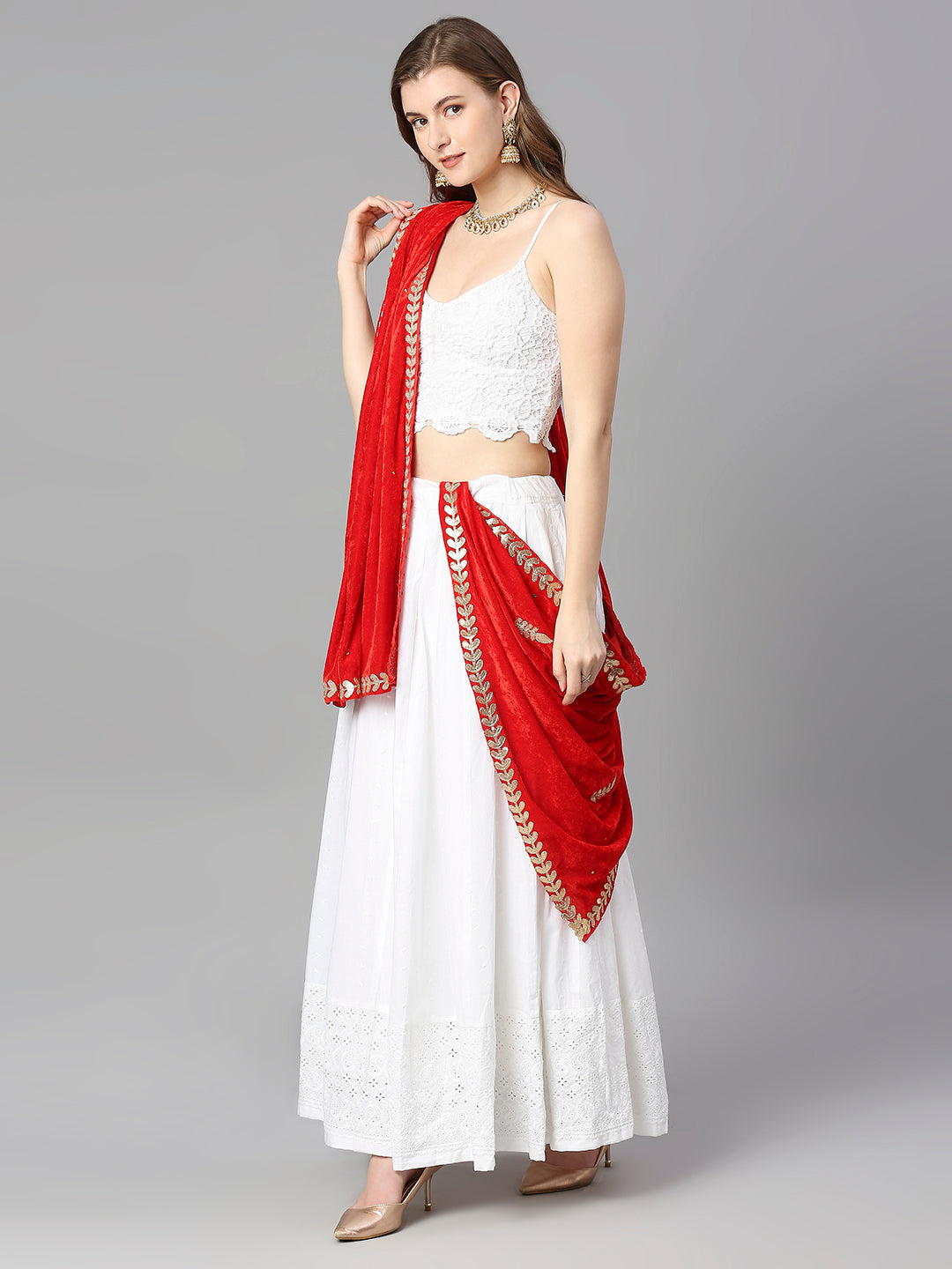 Gotta Patti Work Velvet Dupatta