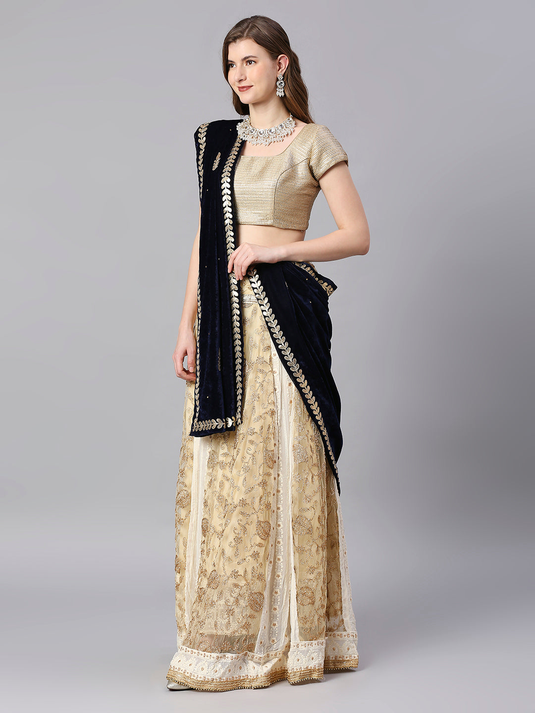 Gotta Patti Work Velvet Dupatta
