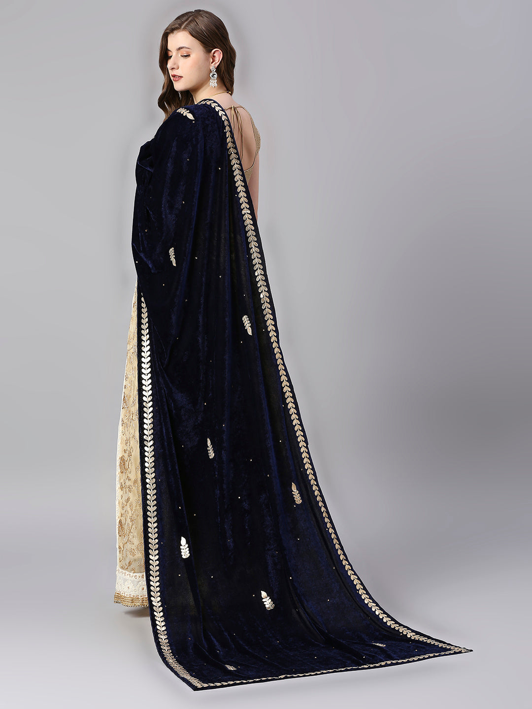Gotta Patti Work Velvet Dupatta