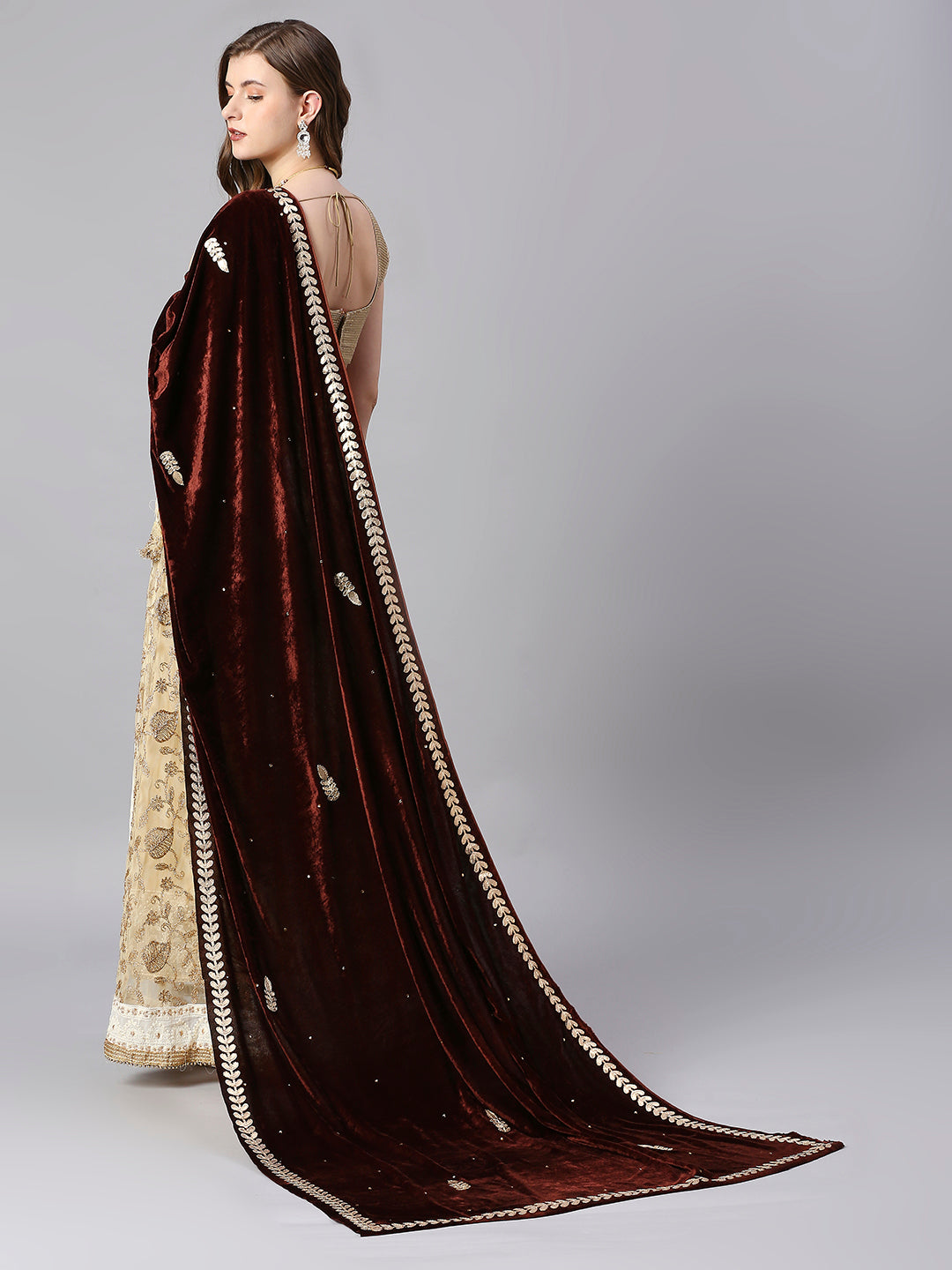 Gotta Patti Work Velvet Dupatta
