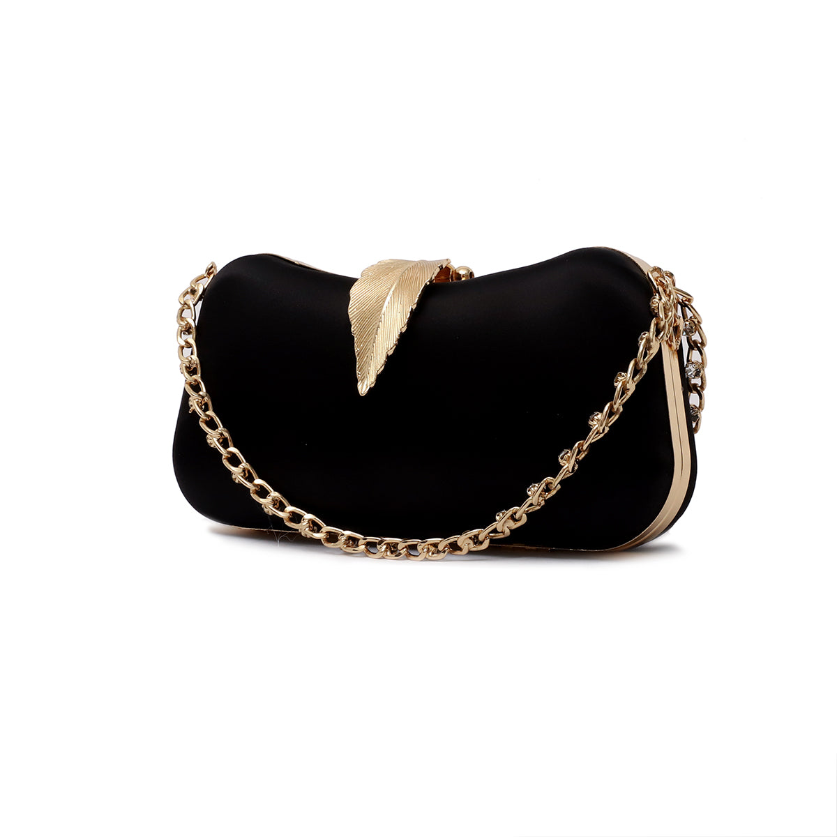 Black Fancy Clutch C00C20356