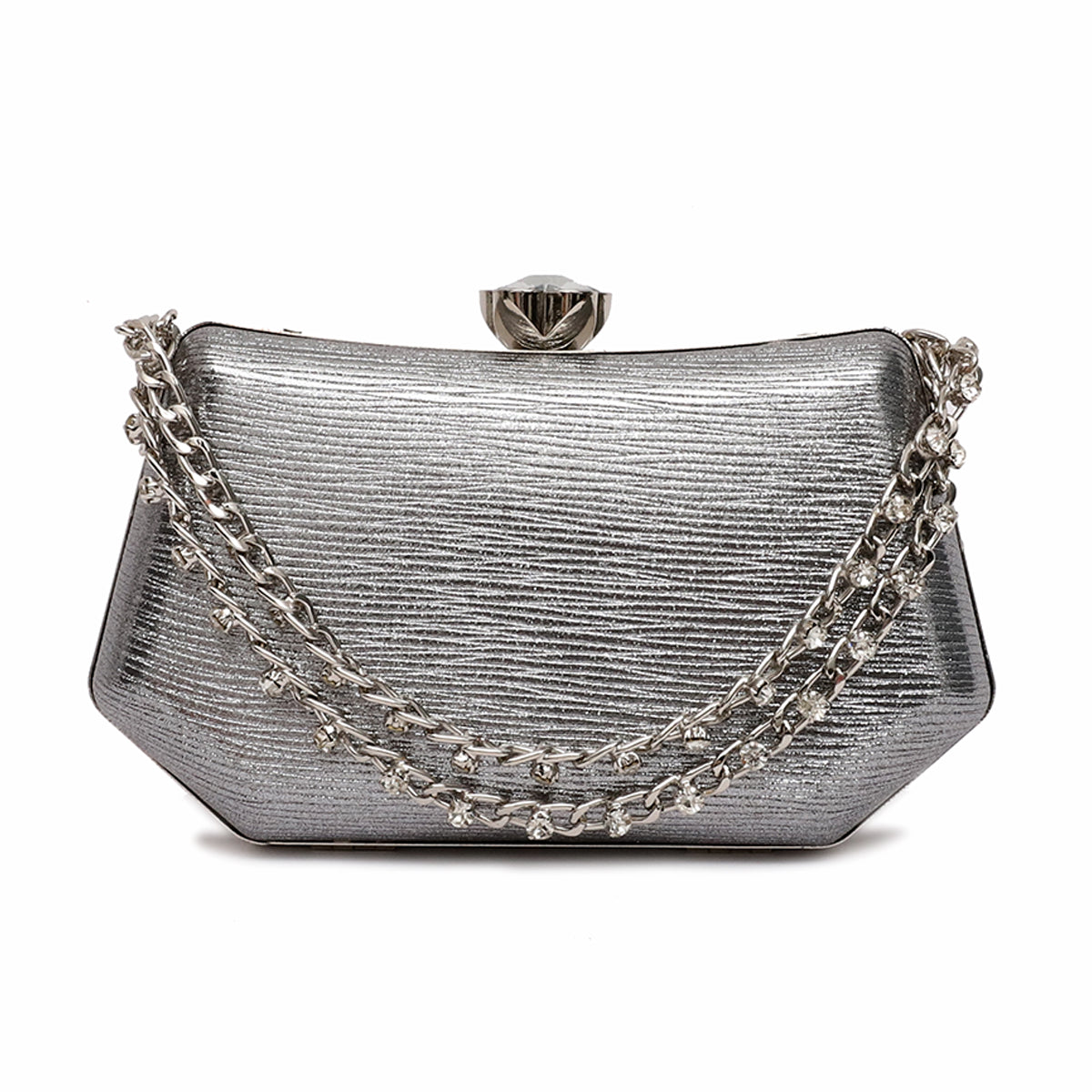 Grey Fancy Clutch C00C20350