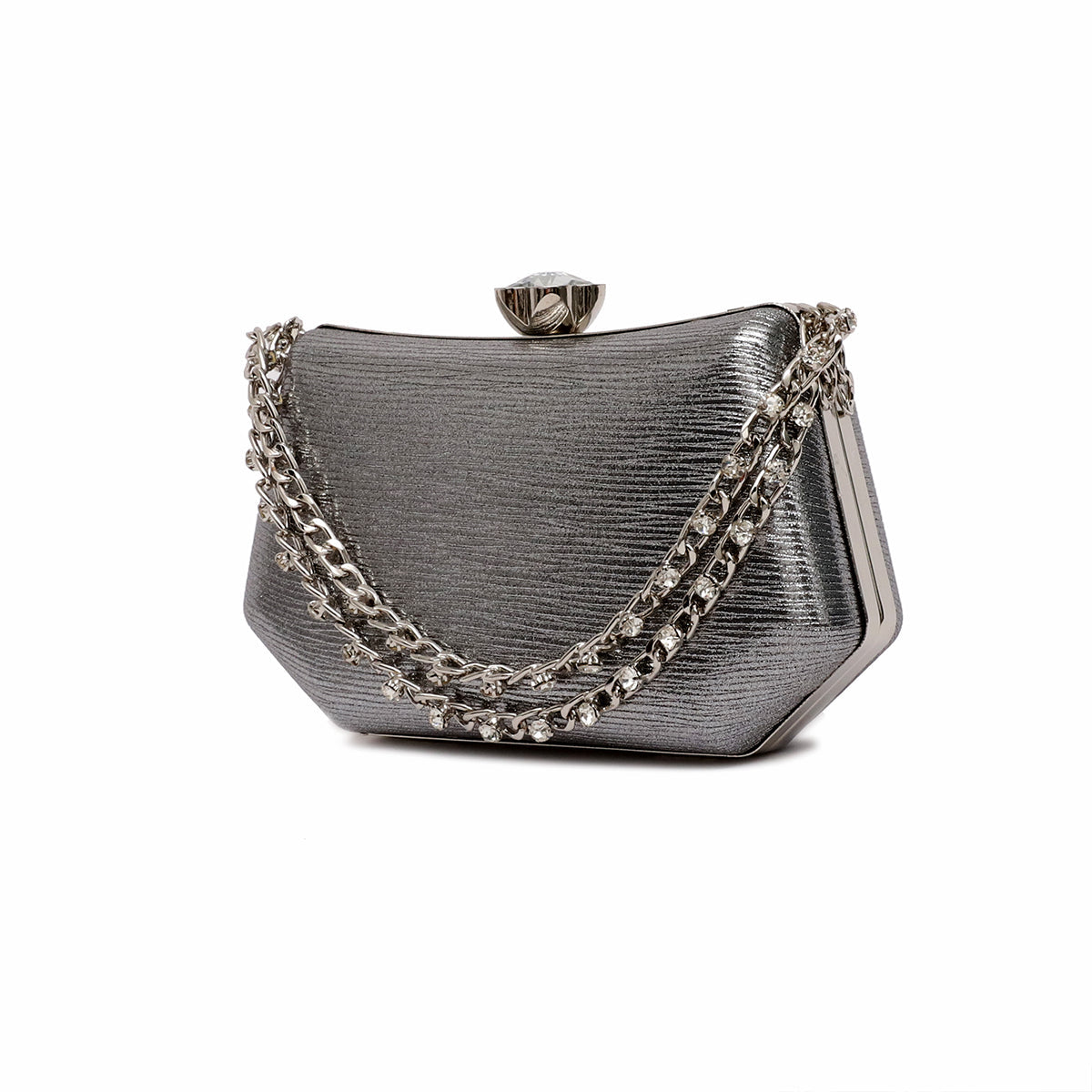 Grey Fancy Clutch C00C20350