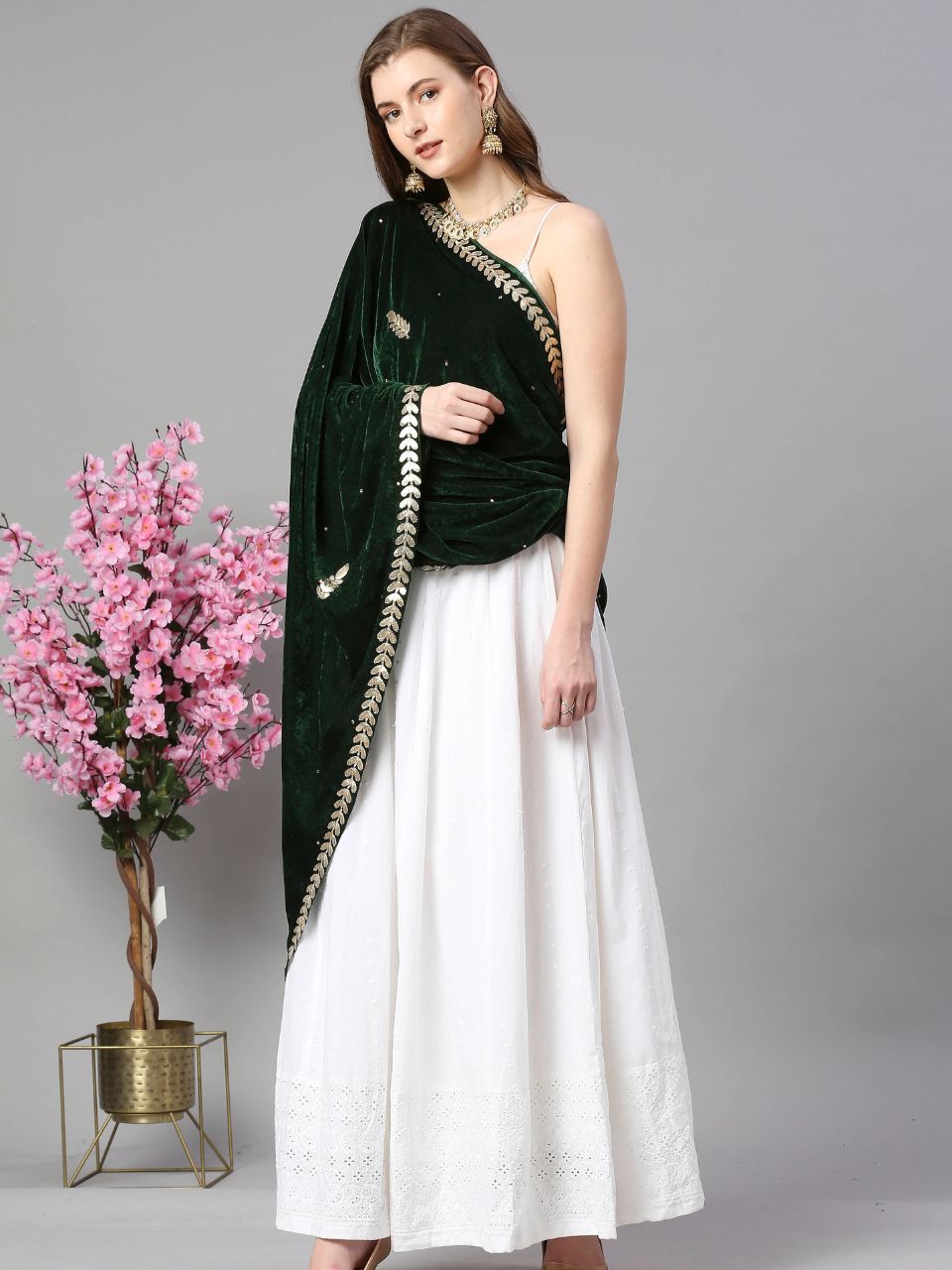 Gotta Patti Work Velvet Dupatta