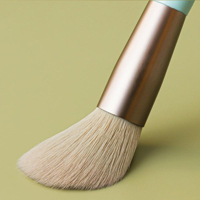 8 in 1 Mini Wooden Handle Makeup Brush Set