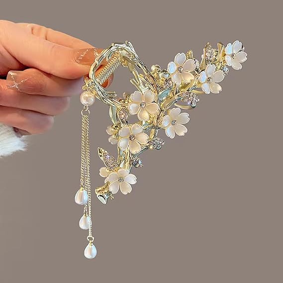 Jasmine Metal Hair Clip
