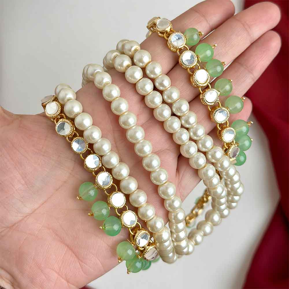 Jeena Kundan Maala (Light Green)