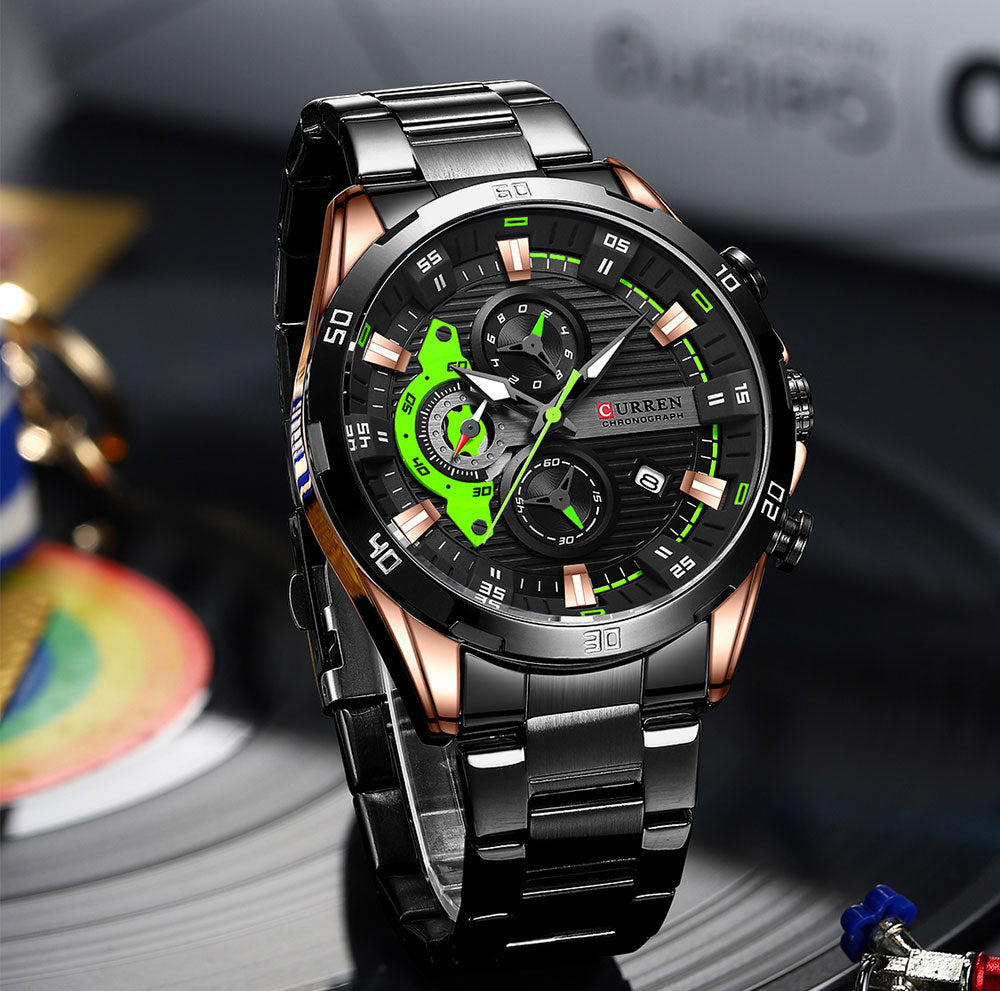 CURREN 8402 Men's Stainless Steel Watch