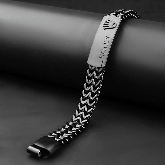 12mm Rolex Black chain Bracelet -316L