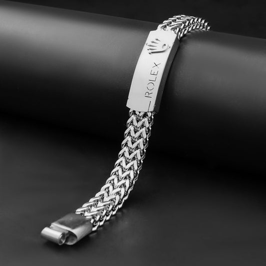 12mm Rolex Silver chain Bracelet -316L