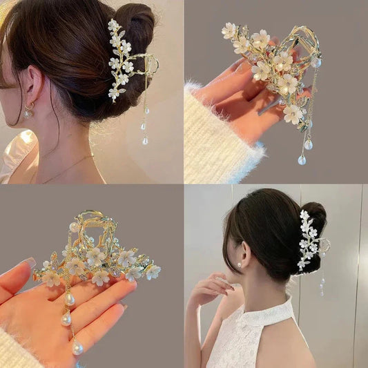 Jasmine Metal Hair Clip