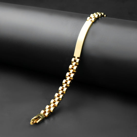 8mm Golden rado link chain Bracelet -316L