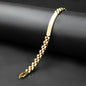 8mm Golden rado link chain Bracelet -316L