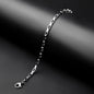 4mm Silver Flex Flat cable chain Bracelet