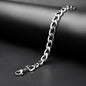 10mm Silver Flex Link Curb chain Bracelet -316L