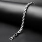 5mm Silver Flex Rope Chain Bracelet  -316L
