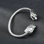 6mm Silver Metallic Eagle Cuff Bangle bracelet -316L