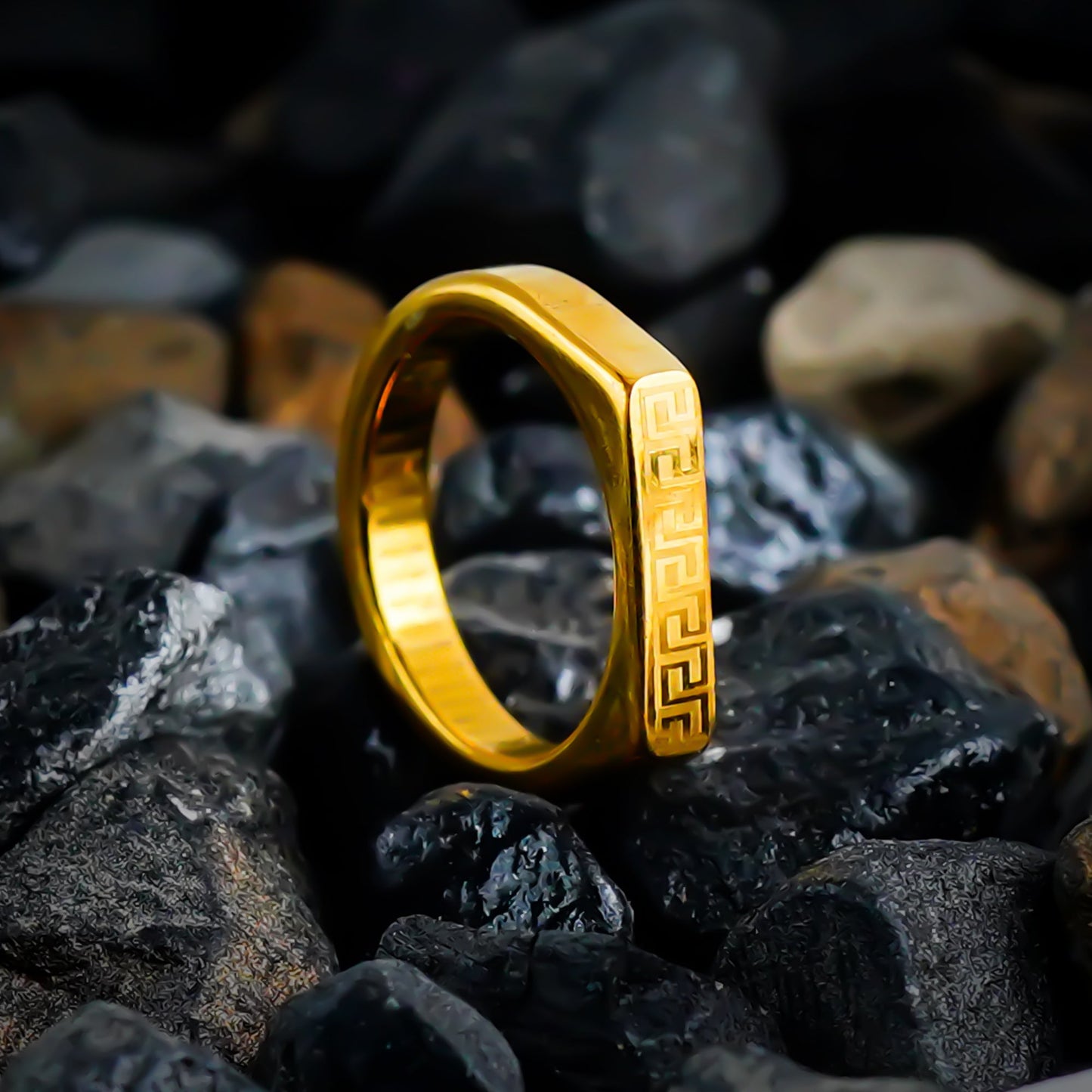 Golden Versace Ring-316L