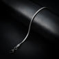 3mm Silver Round Snake Bracelet-316L