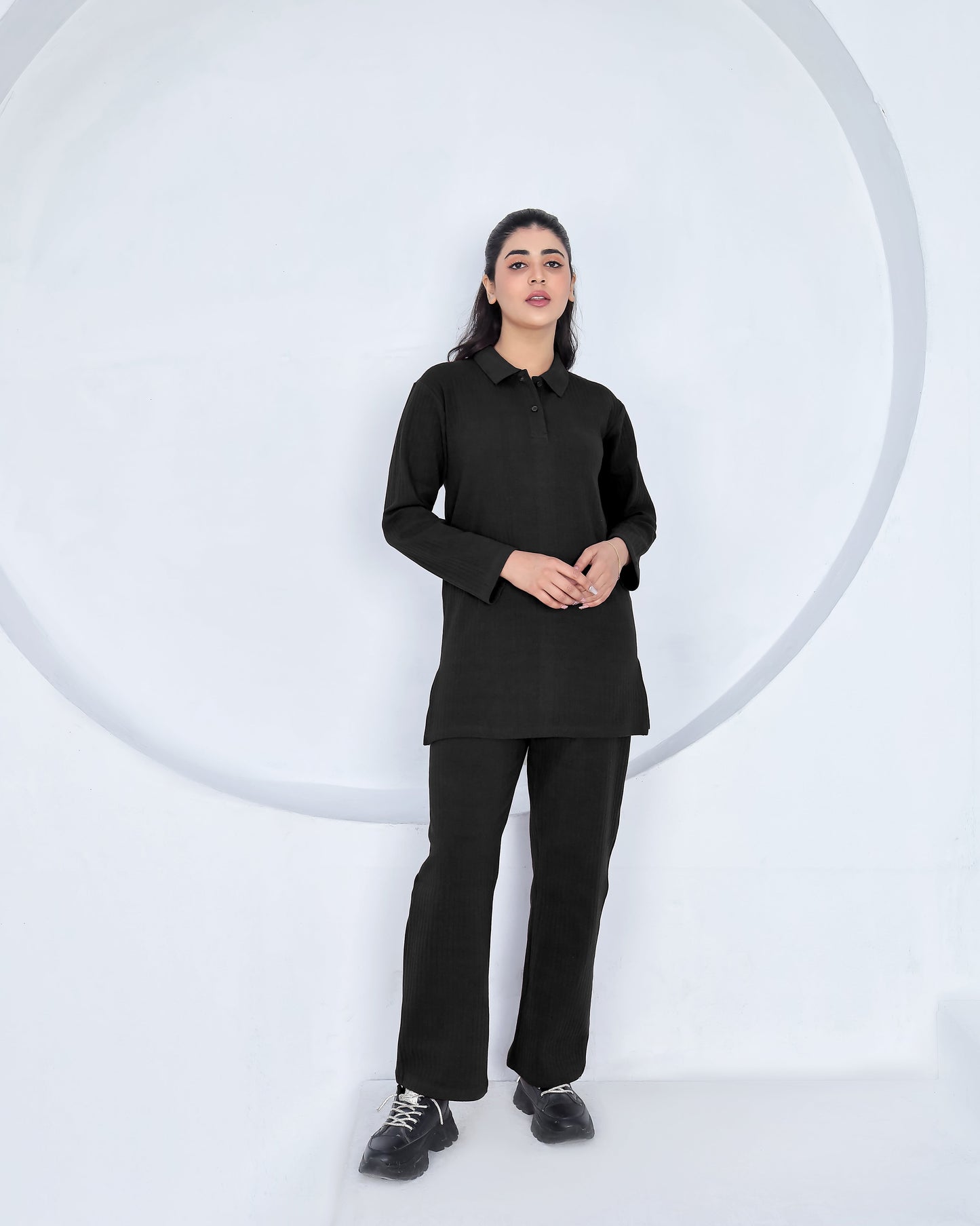 Black Flare - Premium Cotton Twinset