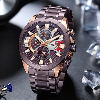 CURREN 8401 Men's Stainless Steel Watch