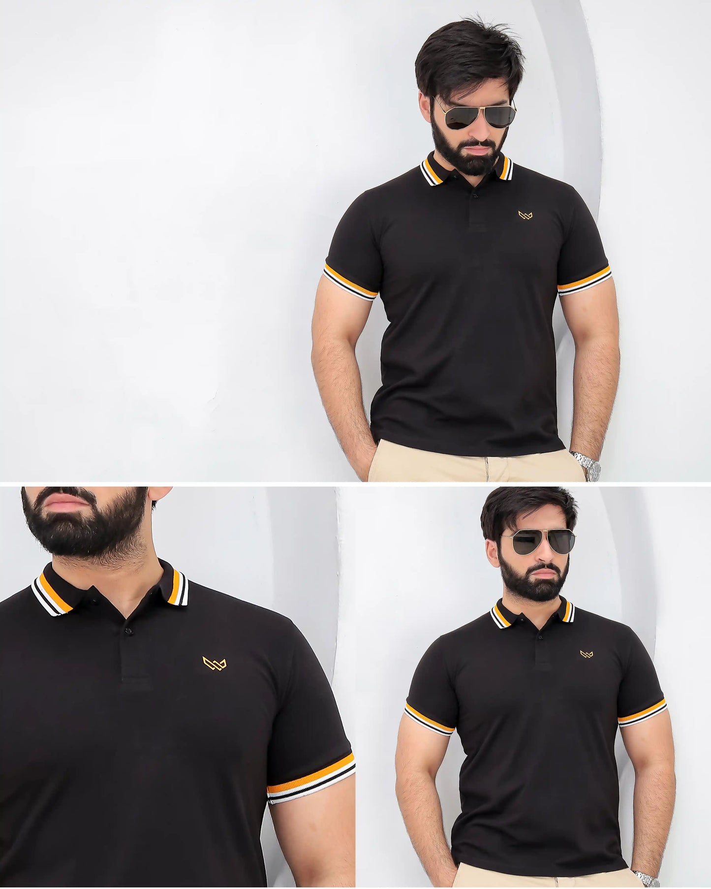 Excellence Black Polo - Premium Cotton