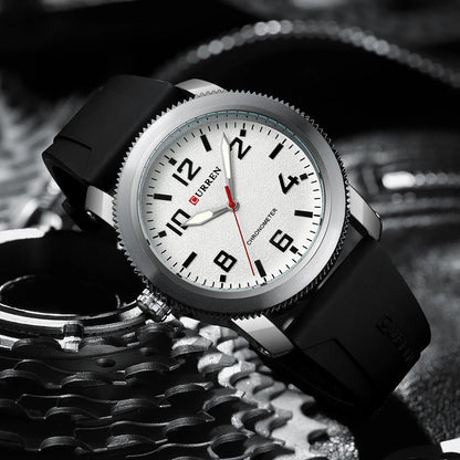 CURREN 8454 Men's Rubber Straps Watch