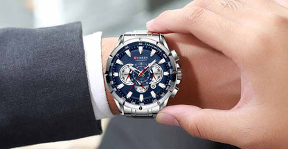 CURREN 8363 Men's Chronograph Steel Watch