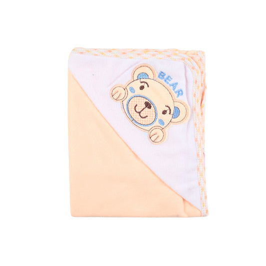 Soft Hooded Baby Bath Towel - Orange