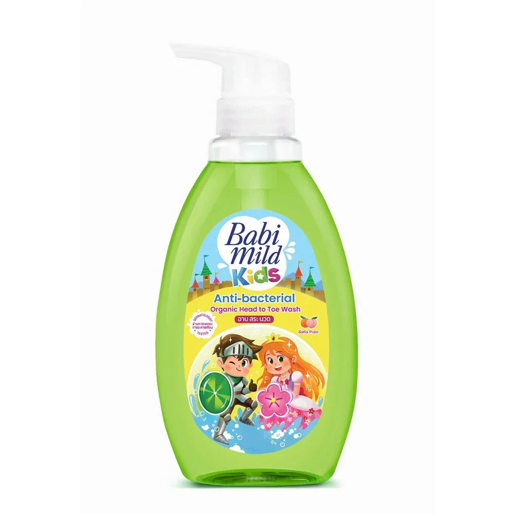 Babi Mild Kids Soda Popz Head & Body Baby Bath 390ml