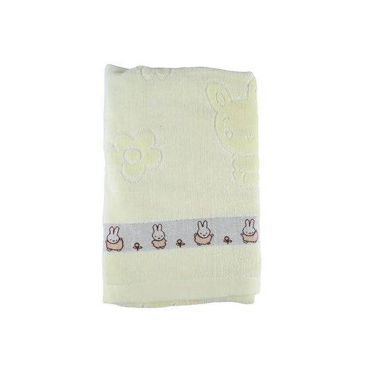 Cute Animal Kids Bath Towels Soft Yellow