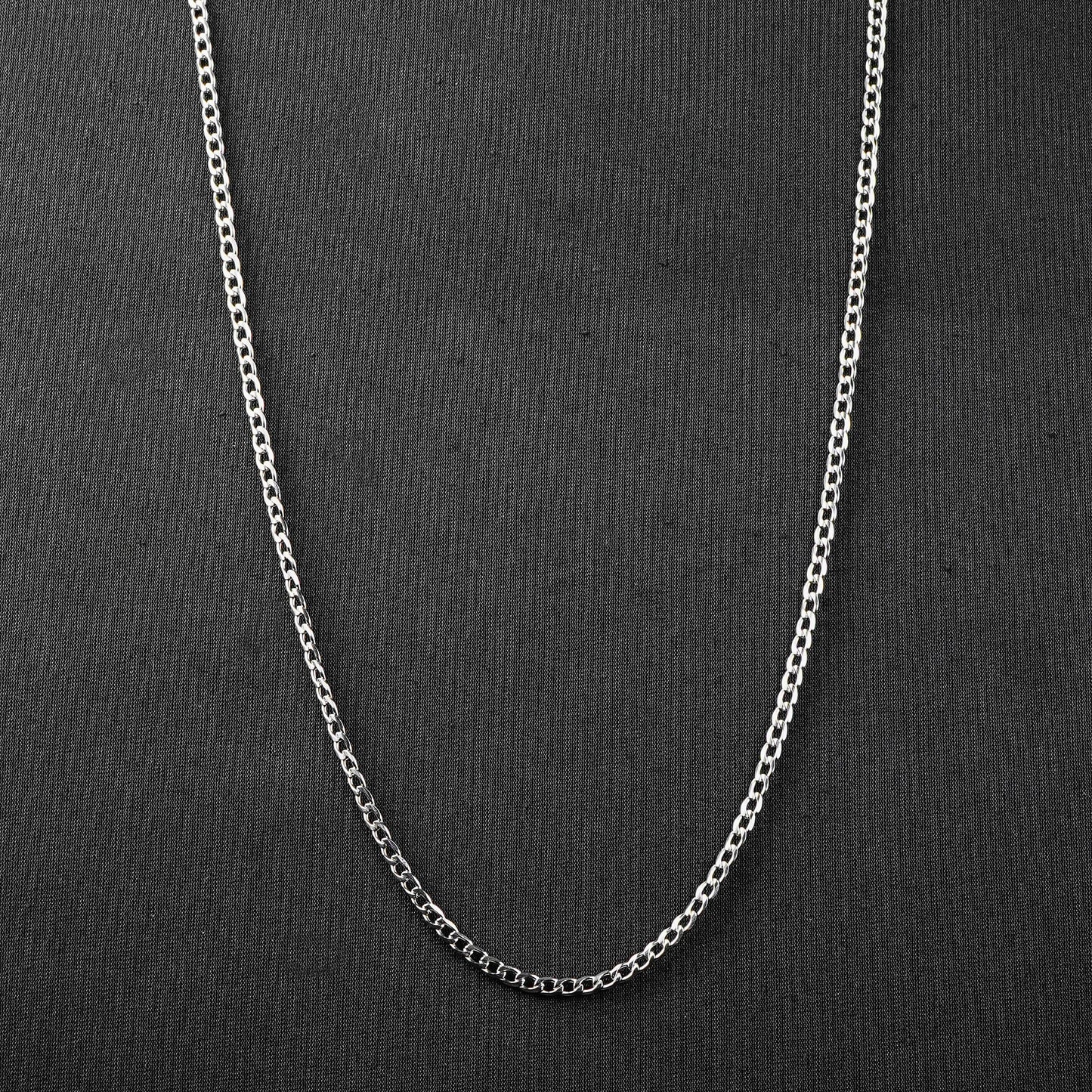 5mm Silver Flex Flat Link Curb -316L