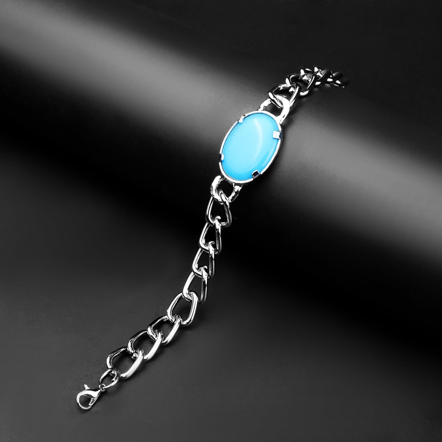 10 mm Silver Bluemoon chain Bracelet -316L